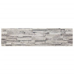Pannelli Murali 3D 14 pz Grigio Chiaro 100x25 cm EPS