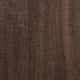 Mobile TV Piano Vetro Rovere Marrone 60x35x51 Legno truciolato