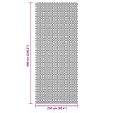 Tappeto da Tenda Antracite 6x2,5 m