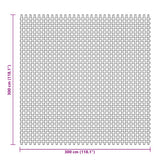Tappeto da Tenda Antracite 3x3 m