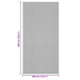 Tappeto da Tenda Antracite 6x3 m