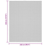 Tappeto da Campeggio Grigio Chiaro 3,5x2,5 m