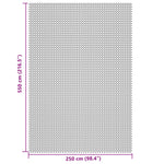 Tappeto da Tenda Grigio Chiaro 5,5x2,5 m