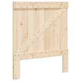 Giroletto con Testiera 90x200 cm in Legno Massello di Pino