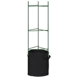 Sostegni Pomodori con Sacchetti Piante 6pz 116 cm Acciaio e PP