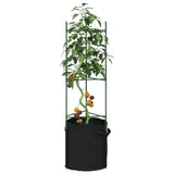 Sostegni Pomodori con Sacchetti Piante 6pz 116 cm Acciaio e PP