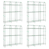 Tralicci Giardino per Piante Rampicanti 4pz Telaio a U Acciaio