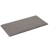 Testiera da Parete 12 pcs 30 x 15 cm Grigio chiaro Tessuto