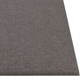 Testiera da Parete 12 pcs 30 x 30 cm Grigio chiaro Tessuto