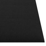 Testiera da Parete 12 pcs 30 x 30 cm Nero Tessuto