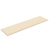 Testiera da Parete 12 pcs 60 x 15 cm Crema Tessuto