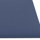 Testiera da Parete 12 pcs Blu 60 x 15 cm Tessuto