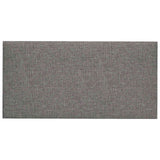 Testiera da Parete 12 pcs Grigio chiaro 60 x 30 cm Tessuto