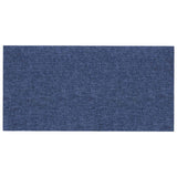 Testiera da Parete 12 pcs 60 x 30 cm Blu Tessuto