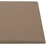 Testiera da Parete 12 pcs Cappuccino 60 x 30 cm Tessuto