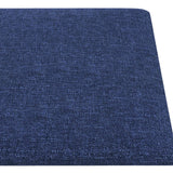 Testiera da Parete 12 pcs Blu 90 x 15 cm Tessuto