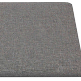 Testiera da Parete 12 pcs Grigio chiaro 90 x 30 cm Tessuto