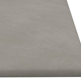 Testiera da Parete 12 pcs Grigio Chiaro Velluto