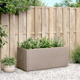 Fioriera da Giardino Marrone Chiaro 80x36x35 cm in PP