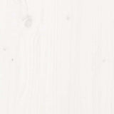 Giroletto senza Materasso Bianco 100x200 cm Legno Massello Pino