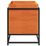 Fioriera Giardino Marrone Cera 60x50x40 cm Legno Massello Pino