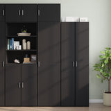 Mobile a Parete Nero 50x42,5x40 cm in Legno truciolato