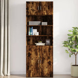 Mobile a Parete Rovere Fumo 80x42,5x40 cm in Legno truciolato