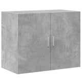Mobile a Parete Grigio Cemento 80x42,5x64 cm Legno truciolato
