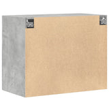 Mobile a Parete Grigio Cemento 80x42,5x64 cm Legno truciolato