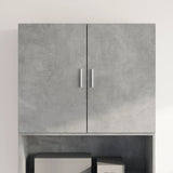 Mobile a Parete Grigio Cemento 80x42,5x64 cm Legno truciolato