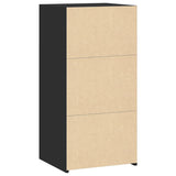 Credenza Nera 45x41x93 cm in Legno truciolato