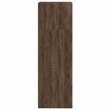 Credenza Rovere Marrone 40x41x124cm in Legno truciolato