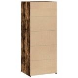 Credenza Rovere Fumo 50x41x124 cm in Legno truciolato