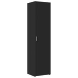Mobile Sottile Nero 45x42,5x225 cm in Truciolato