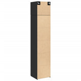Mobile Sottile Nero 45x42,5x225 cm in Truciolato