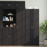 Mobile Sottile Nero 45x42,5x225 cm in Truciolato