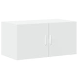 Mobile Portaoggetti Bianco 80x42,5x225 cm in Truciolato