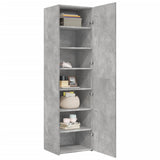 Credenza Grigio Cemento 50x42,5x185 cm in Legno Ingegnerizzato