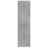 Credenza Grigio Cemento 50x42,5x185 cm in Legno Ingegnerizzato