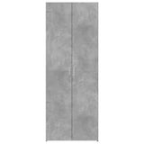 Credenza Grigio Cemento 70x42,5x185 cm in Legno Ingegnerizzato