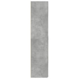 Credenza Grigio Cemento 70x42,5x185 cm in Legno Ingegnerizzato