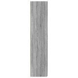 Credenza Grigio Sonoma 80x42,5x185 cm in Legno Ingegnerizzato
