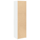Credenza Bianca 50x42,5x185 cm in Legno truciolato