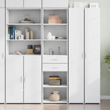 Credenza Bianca 50x42,5x185 cm in Legno truciolato