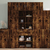 Credenza Rovere Fumo 70x42,5x185 cm in Legno truciolato