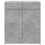 Credenza Grigio Cemento 80x42,5x93 cm in Legno truciolato