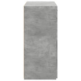 Credenza Grigio Cemento 80x42,5x93 cm in Legno truciolato