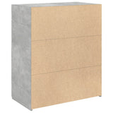 Credenza Grigio Cemento 80x42,5x93 cm in Legno truciolato
