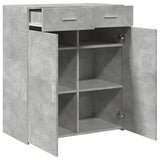 Credenza Grigio Cemento 80x42,5x93 cm in Legno truciolato