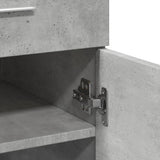 Credenza Grigio Cemento 80x42,5x93 cm in Legno truciolato